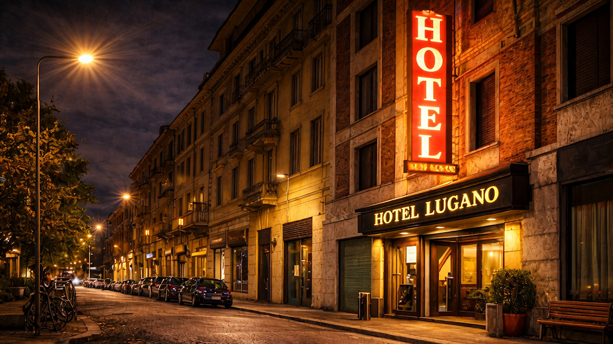 Room at Hotel Lugano near Lambrate Metro